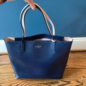 Kate Spade Blue and Pink shoulder tote